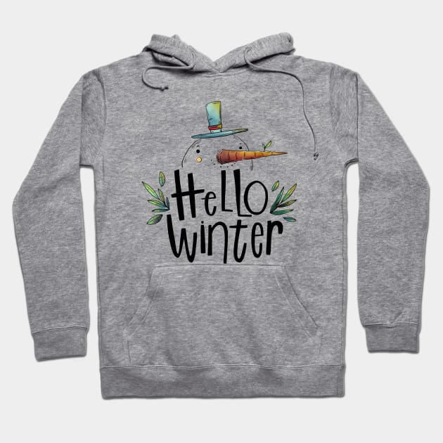 Hello Winter Hoodie by Mako Design 